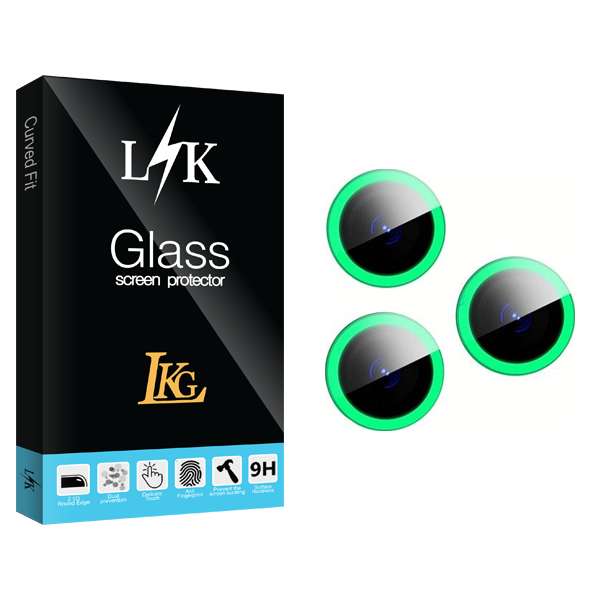 محافظ لنز گوشی ال کا جی مدل LK GlassBLACKLIGHT مناسب برای گوشی موبایل اپل iPhone 13 pro  13 ProMax