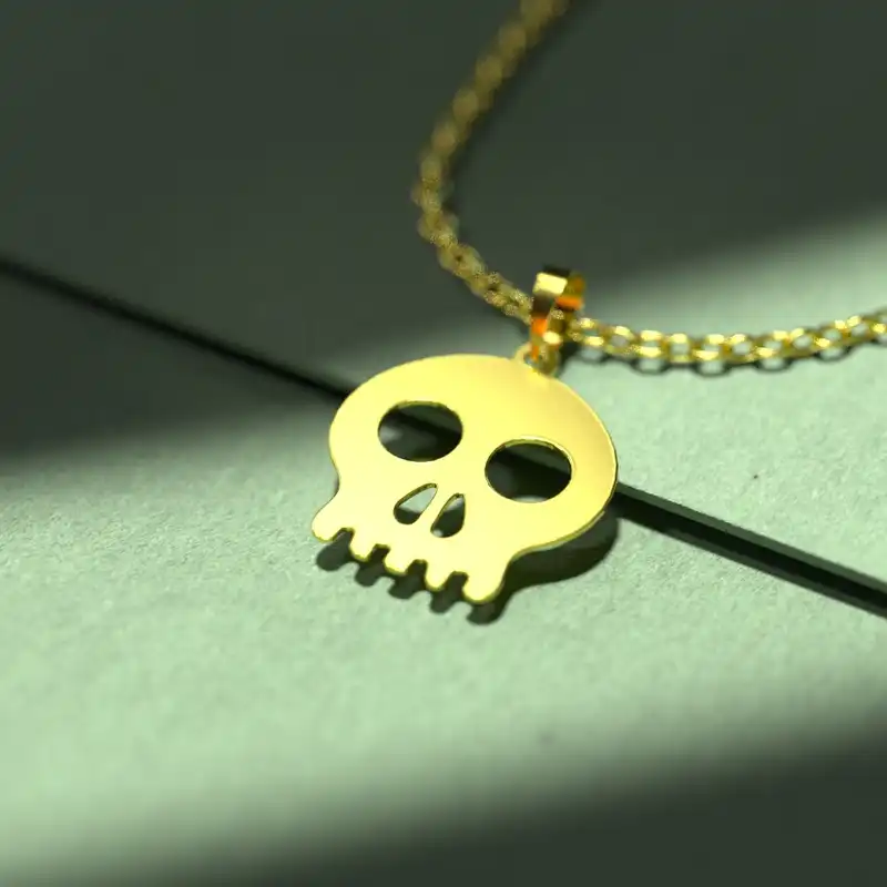 گردنبند طلا 18 عیار زنانه مدوپد مدل هالووین کد G3-1-1287