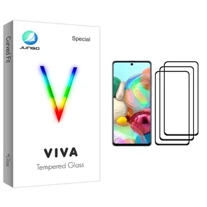 Junbo Viva Glass Screen Protector For Samsung Galaxy A71 Pack Of 3