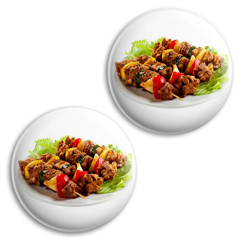 مگنت پرمانه طرح کباب کد pmag2.35361 مجموعه 2 عددی