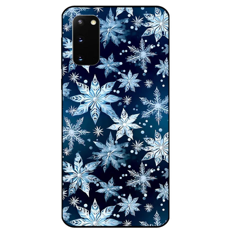 کاور مگافون طرح برف مدل 2824 مناسب برای گوشی موبایل سامسونگ Galaxy S20   
