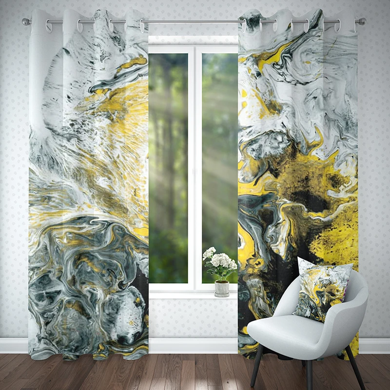 پرده پانچی مدل DK300 02 سایز 300x135 سانتی متر