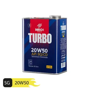 روغن موتور بوش مدل توربو 20W50 SG حجم 3.5 لیتر