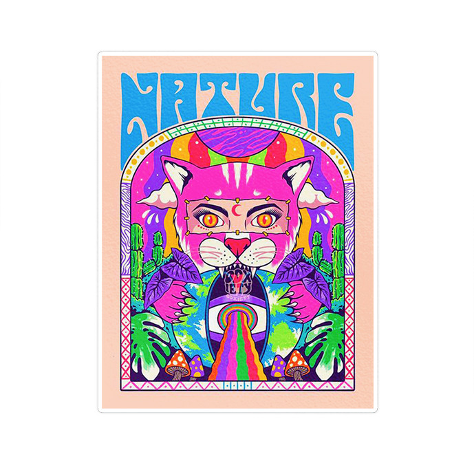 استیکر تزئینی موبایل و تبلت ماسا دیزاین مدل SM00040 CAT