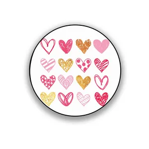 زیر لیوانی طرح فانتزی قلب