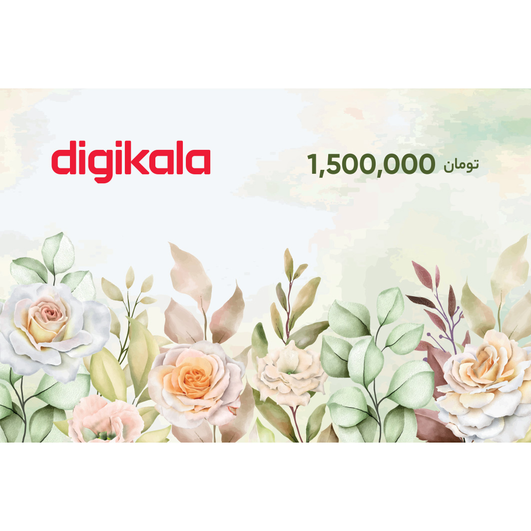 نکته خرید - قیمت روز کارت هدیه دیجی کالا به ارزش 1.500.000 تومان طرح گل خرید