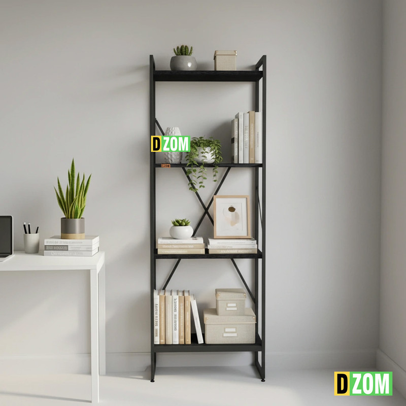 کتابخانه چهار طبقه دیزم مدل مونتاژی LIB_45×140_B