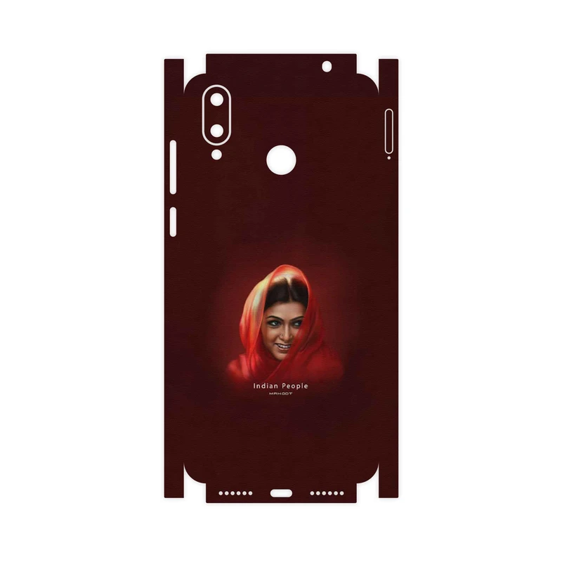 برچسب پوششی ماهوت مدل Portrait of an Indian Woman-FullSkin مناسب برای گوشی موبایل جی پلاس Q10