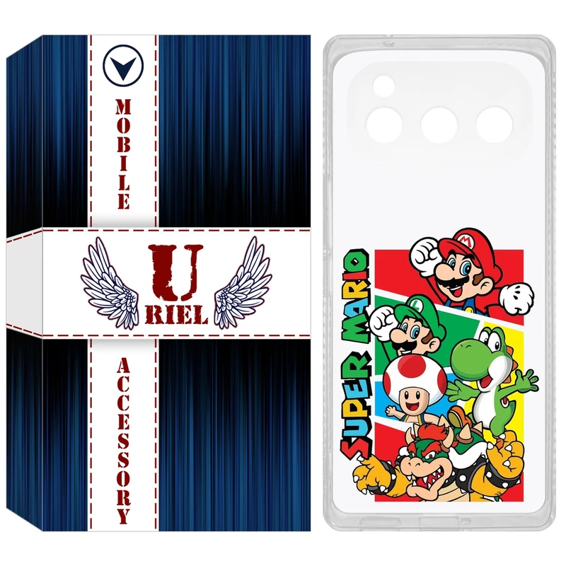 کاور یوریل مدل Clear کد 76 طرح ماریو مناسب برای گوشی موبایل داریا Bond