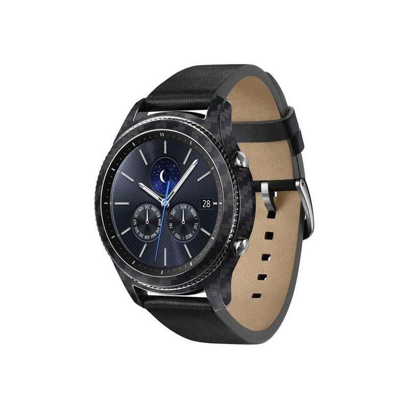 برچسب ماهوت طرح Carbon-Fiber مناسب برای ساعت هوشمند سامسونگ Galaxy Gear S3 Classic