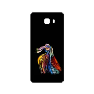 MAHOOT Rainbow Hair Digital Art Cover Sticker for Samsung Galaxy C9 Pro