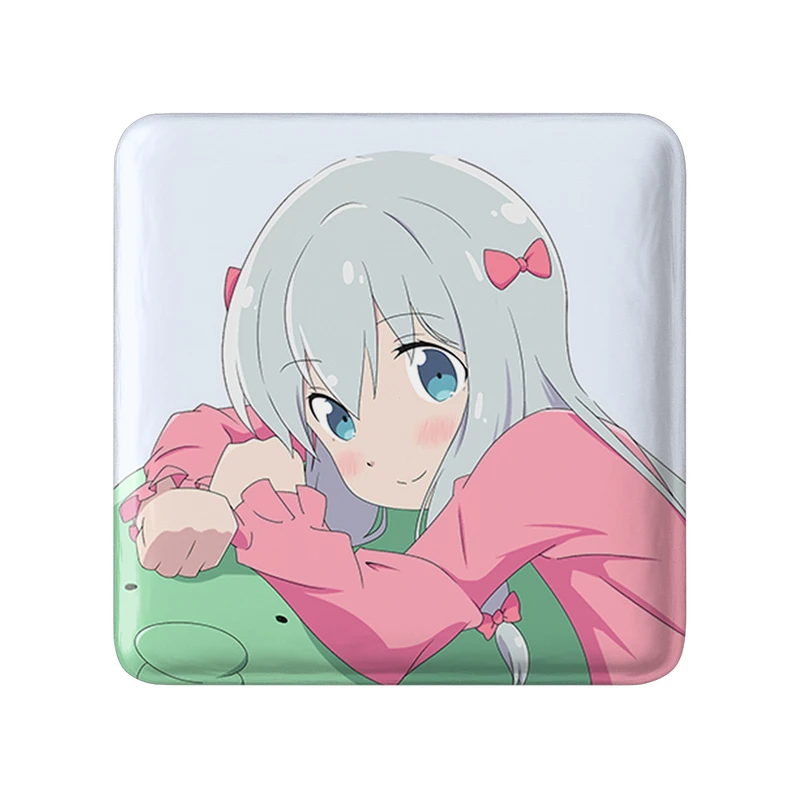 مگنت خندالو طرح ساگیری انیمه ارومانگا سنسی Eromanga Sensei  مدل مربعی کد 22690