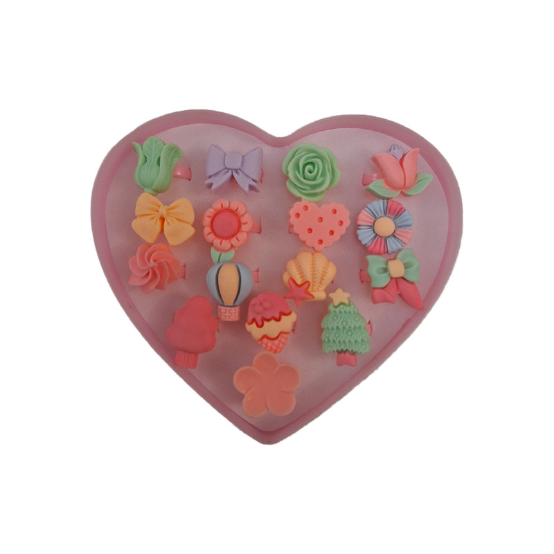 انگشتر دخترانه مدل رویایی مجموعه 16 عددی کد k4