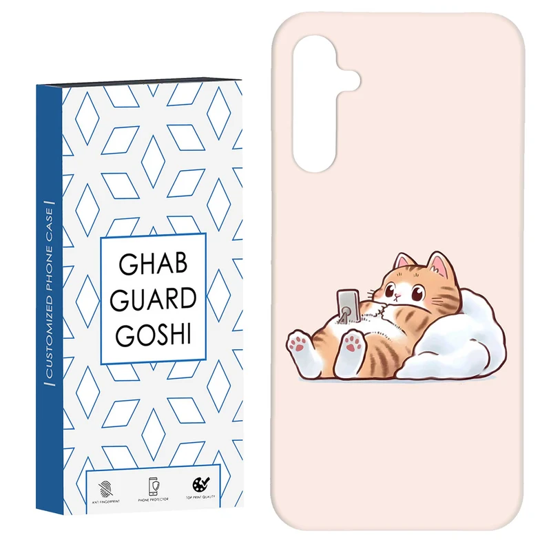 کاور قاب گارد گوشی طرح گربه کد Dimo-682 مناسب برای گوشی موبایل سامسونگ Galaxy A14