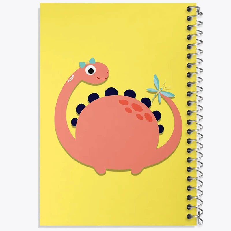 دفتر مشق 50 برگ خندالو مدل دایناسور بامزه کد 29260