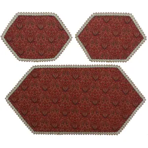 ست 3 تکه رومیزی ترمه کد TRSETE54