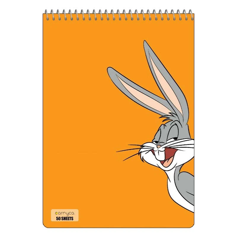 دفتر نقاشی 50 برگ سیمی کارنیکا طرح The Bugs Bunny کد 45437