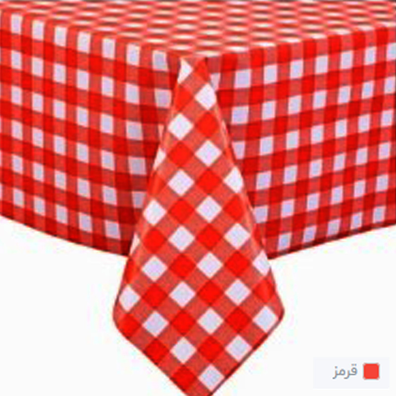 رومیزی برق لامع طرح شطرنجی کد C220