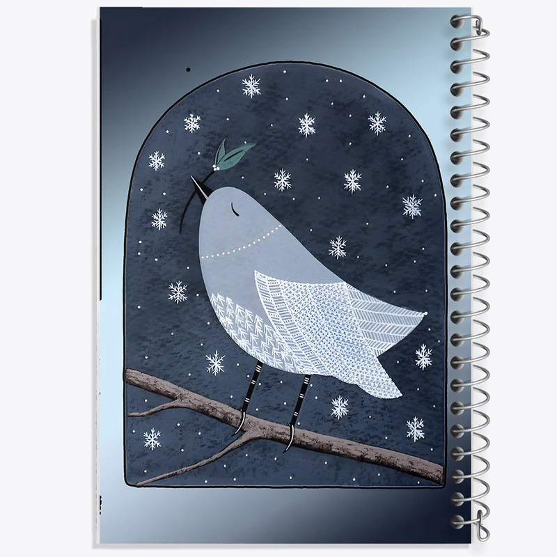 دفتر مشق 50 برگ خندالو طرح پرنده ی بامزه کد N5691