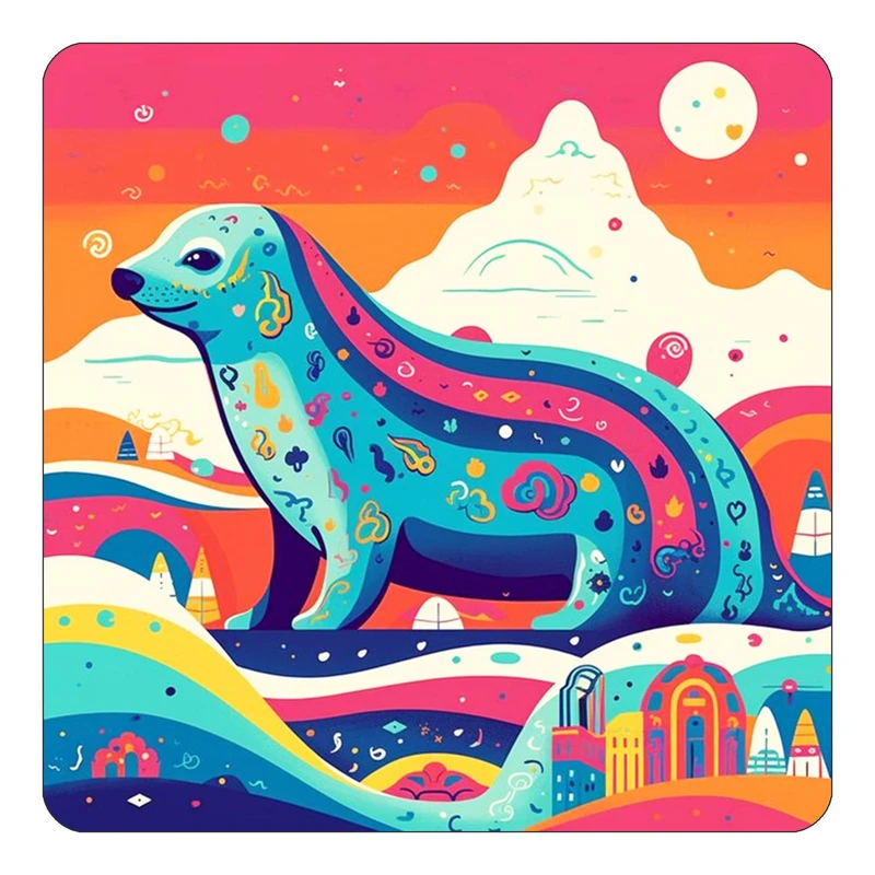 مگنت کاکتی طرح حیوانات رنگی مدل mp25888