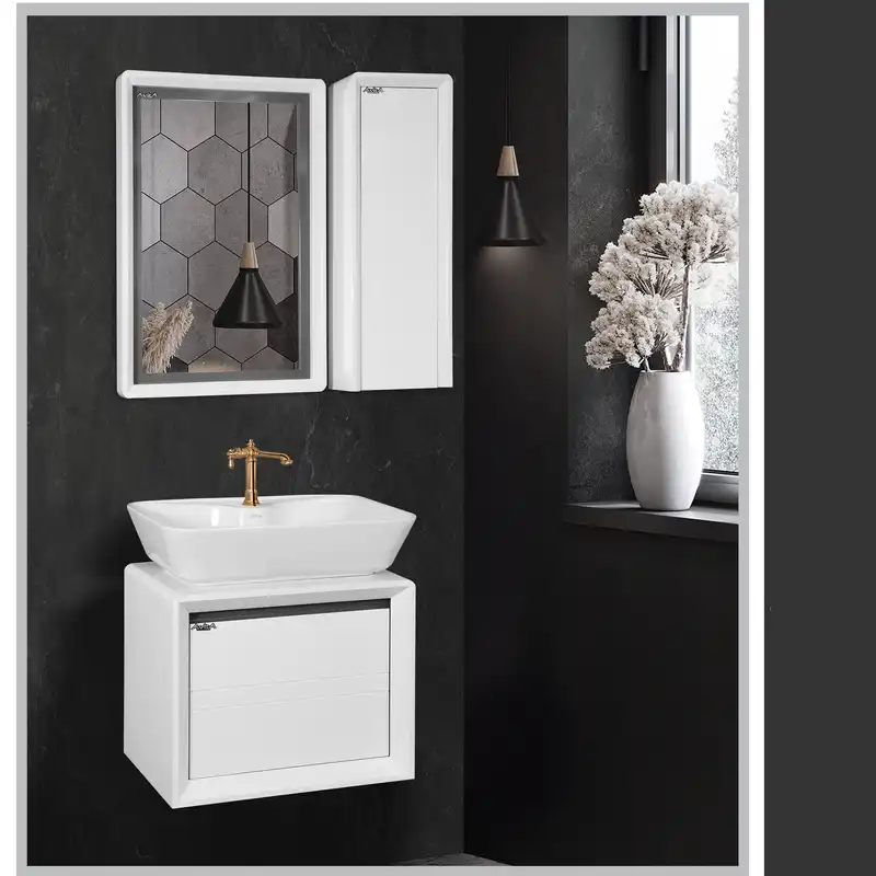 ست کابینت و روشویی آریزو مدل ساترون