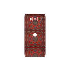 MAHOOT Embroidered Rug Cover Sticker for Motorola Droid Razr HD