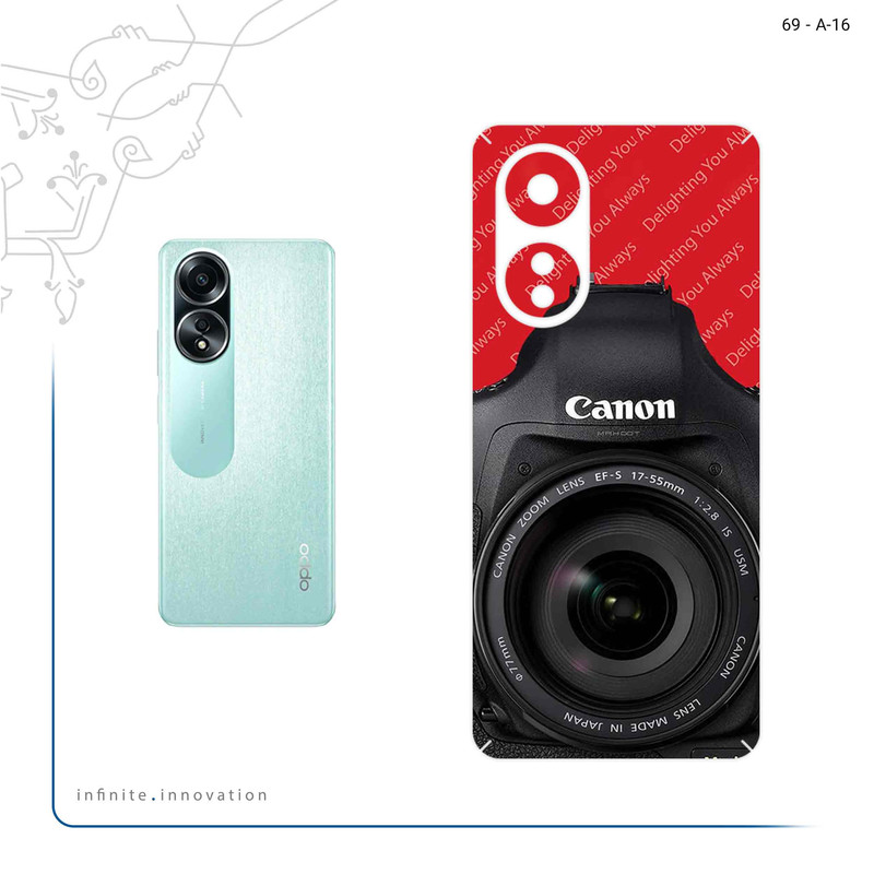 برچسب پوششی ماهوت مدل Canon_Logo مناسب برای گوشی موبایل اپو A58 4G