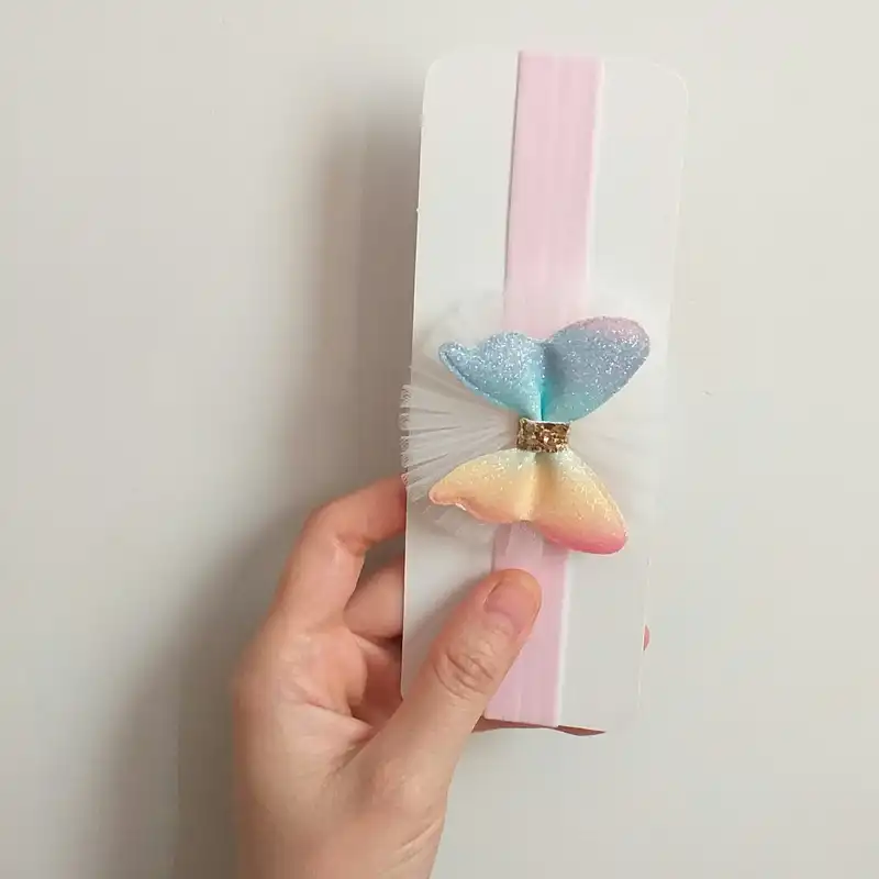 هدبند نوزاد مدل پروانه