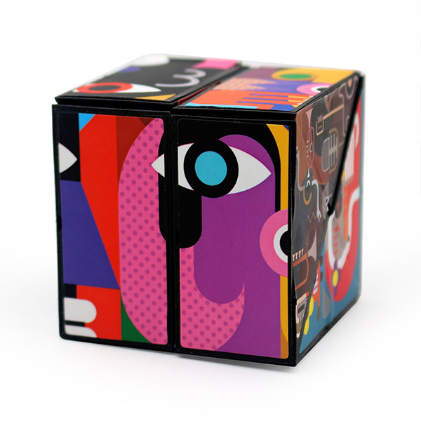 مکعب روبیک مدل مربعی تاشو بی نهایت طرح هیولاهای فانتزی 