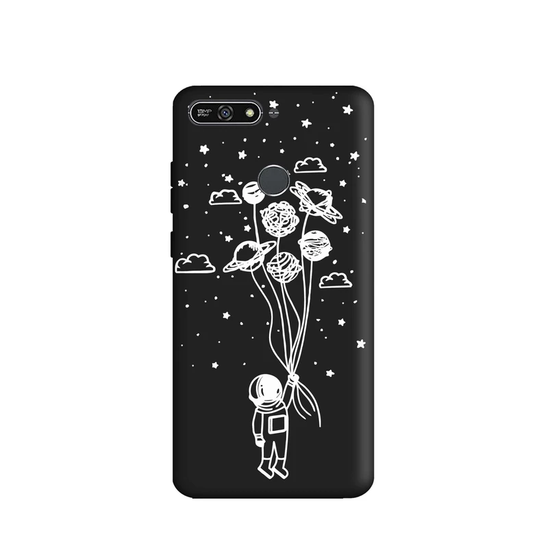 کاور قاب گارد طرح آدم فضایی و کهکشان کد a3761 مناسب برای گوشی موبایل هواوی Y6 2018 / Y6 Prime 2018