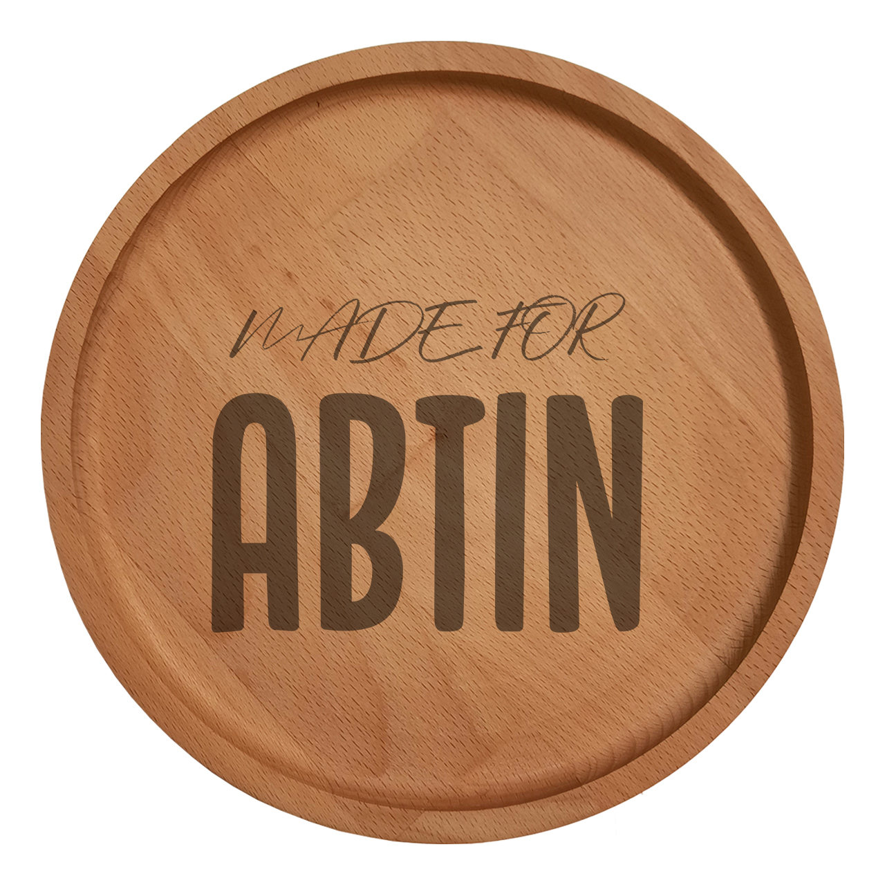 بشقاب چوبی مدل آبتین