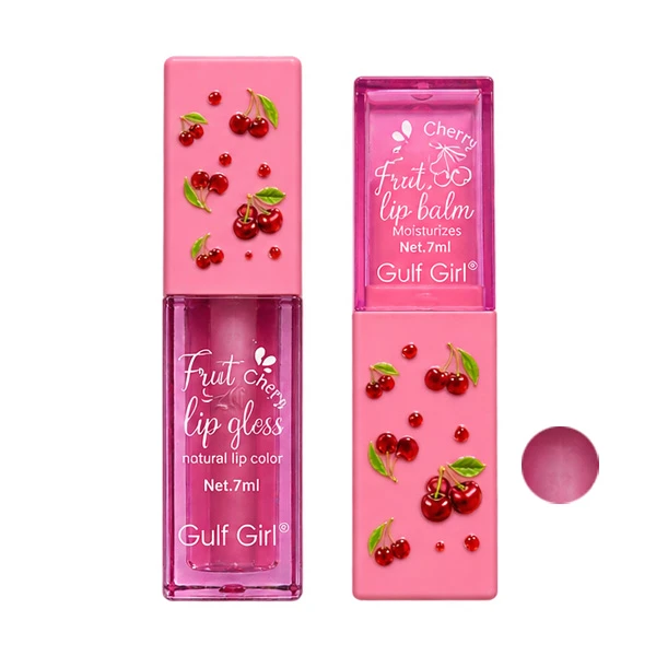 بالم لب گلف گرل مدل Cherry  به همراه رژ لب مایع