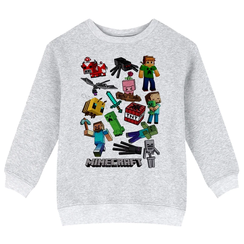 سویشرت پسرانه مدل X44 طرح ماینکرفت