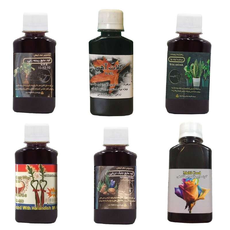 کود مایع فسفر ریشه زایی 10-52-10 و کلات آهن و امینو اسید و کود بامبو و کود جلبک دریایی و کود گلدهی مدل life drop حجم 120 میلی لیتر کود مایع فسفر ریشه زایی 10-52-10 و کلات آهن و امینو اسید و کود بامبو و کود جلبک دریایی و کود گلدهی مدل life drop حجم 120 میلی لیتر
