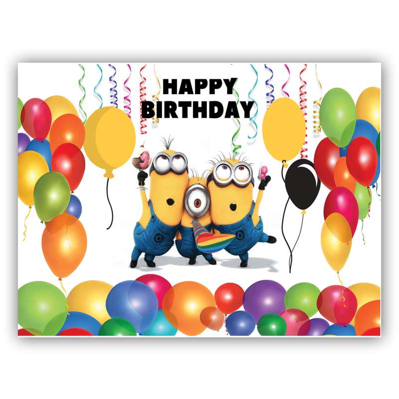 بنر تولد طرح مینیون ها کد 205-200.150