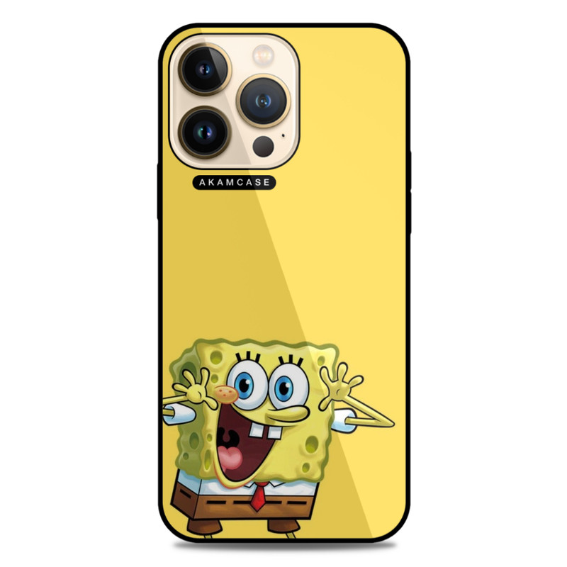کاور آکام مدل AMC-WA13PRO-SPONGE BOB11 مناسب برای گوشی موبایل اپل iPhone 13 Pro