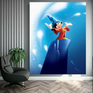 تابلو بوم طرح مخمل میکی موس مدل جادویی کد BK23711