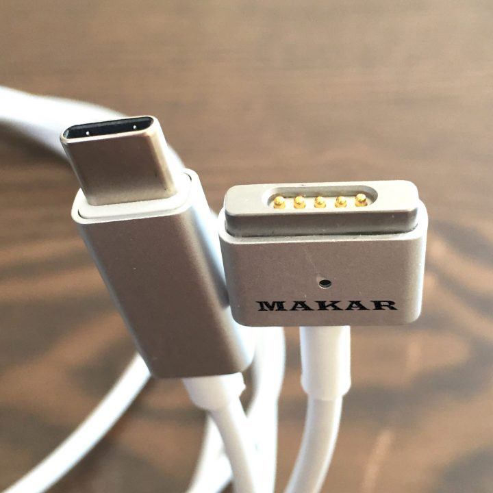 کابل شارژ مک بوک‌ USB-C to MagSafe2 ماکار مدل MK-Mag2 طول دو متر