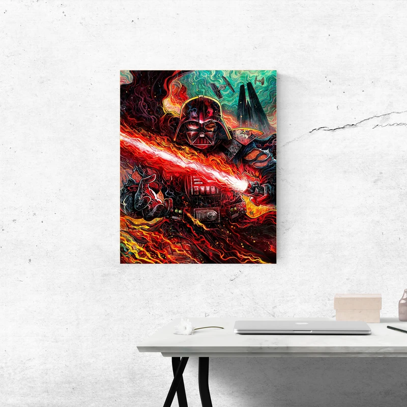 تابلو شاسی مدل گیمینگ طرح کمیک پوستری جنگ ستارگان star wars کد 1201