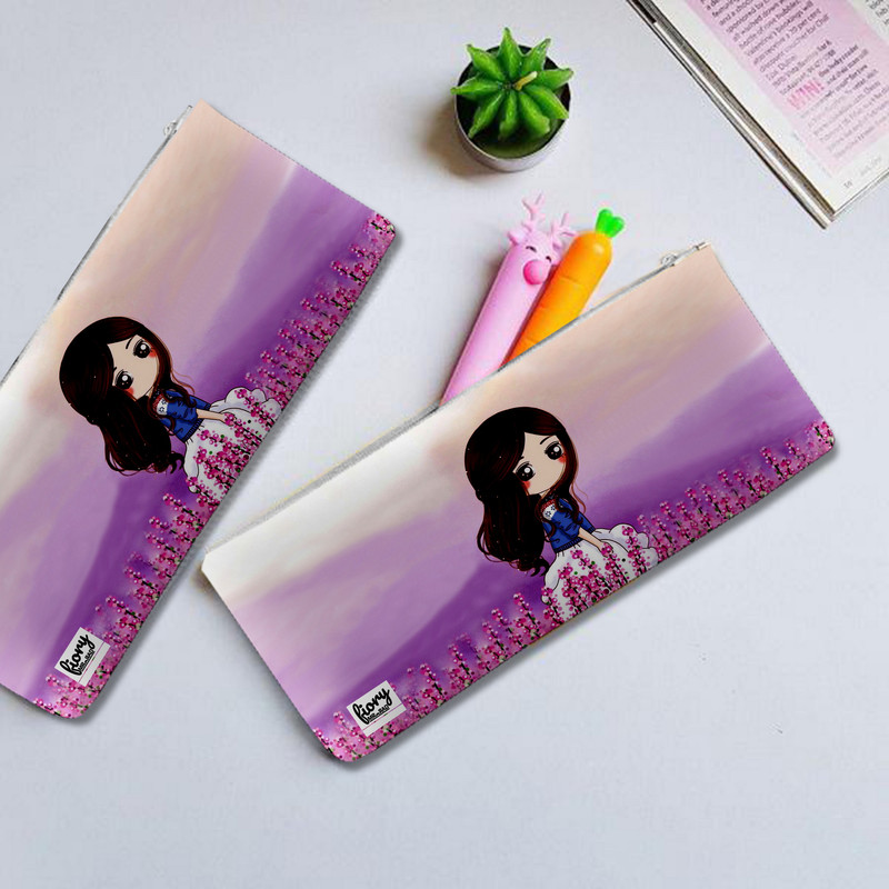 جامدادی مستر راد مدل دختر کیوت طرح عروسکی کد fiory 2054