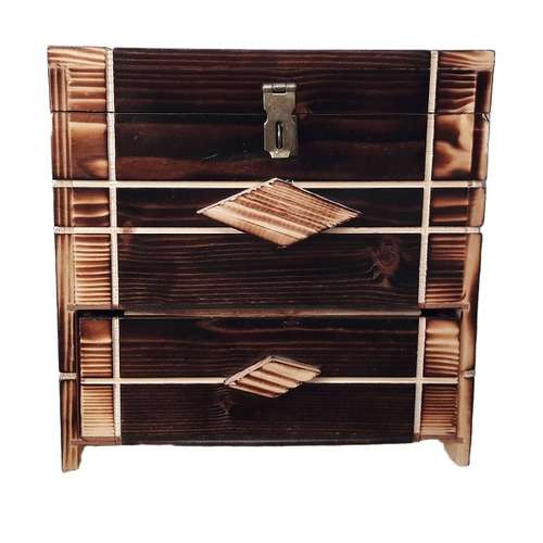 جعبه جواهرات مدل چوبی دست ساز کد D-3020