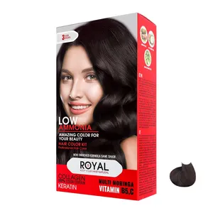 کیت رنگ مو رویال شماره 3 حجم 100 میلی لیتر رنگ قهوه ای تیره