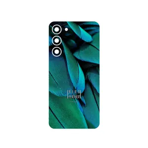 MAHOOT Green Feather Cover Sticker for Samsung Galaxy S23 Plus