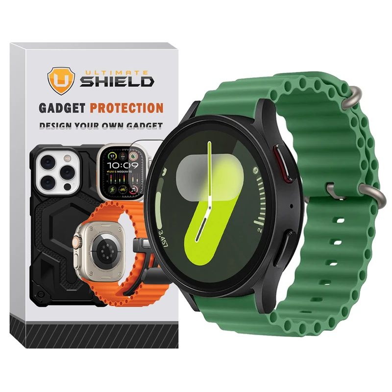 بند آلتیمیت شیلد مدل Ocean UL مناسب برای ساعت هوشمند سامسونگ Galaxy Watch 4/5/6/7/FE سایز 40/43/44/46/47 میلی متری