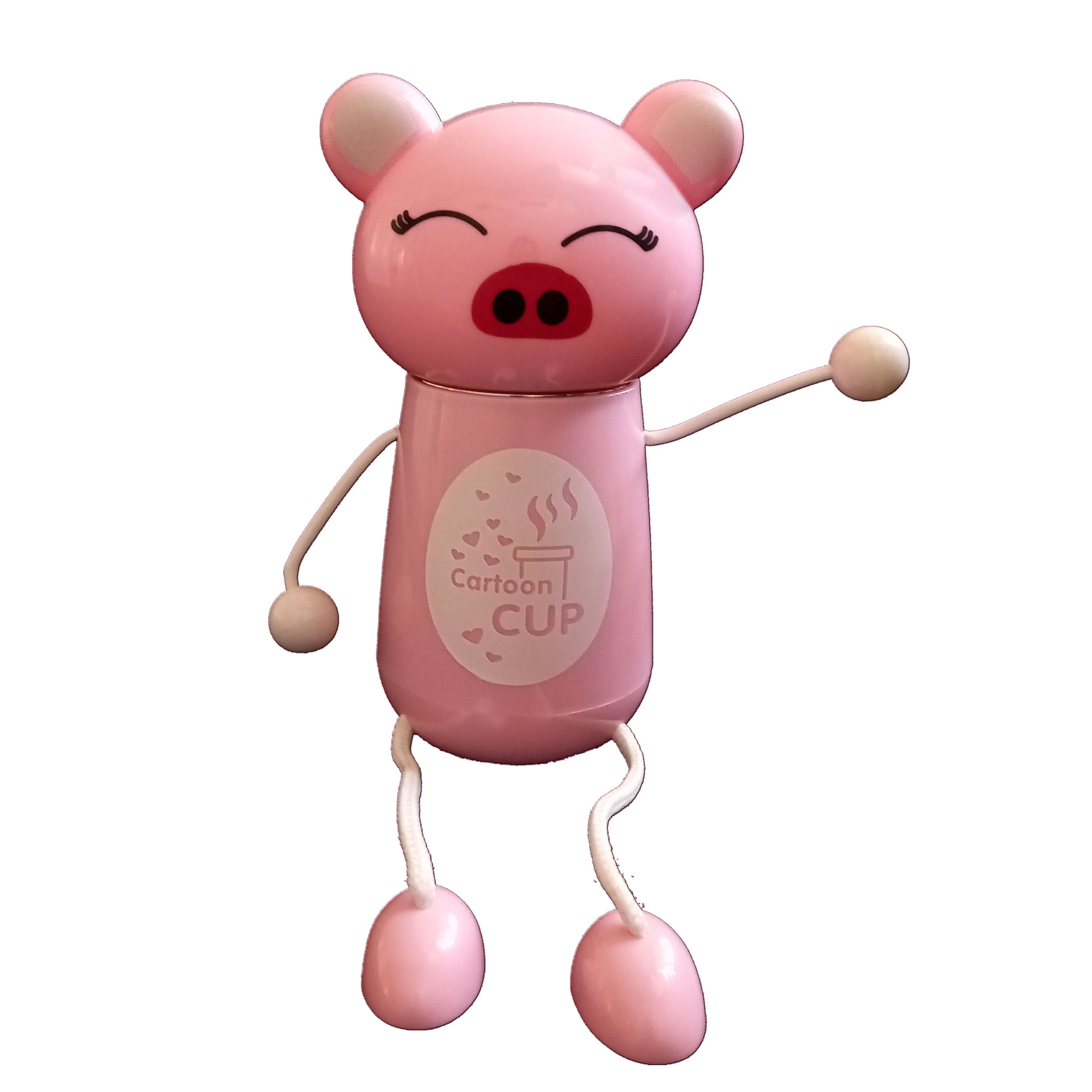 فلاسک کودک طرح خوک مدل عروسک گنجایش 0.250 لیتر