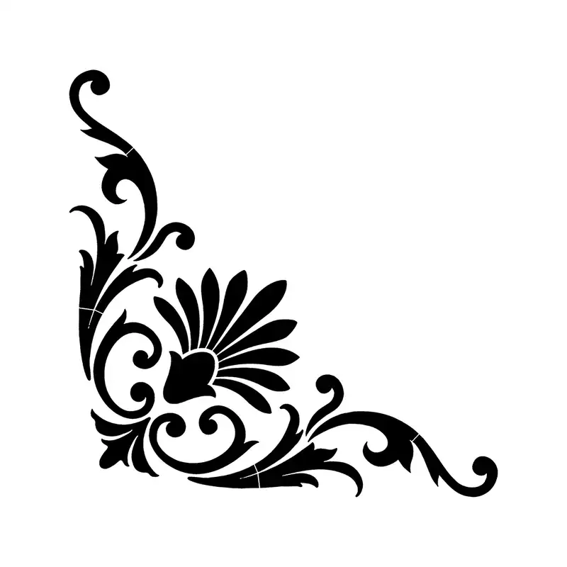 شابلون باتیس آرت طرح حاشیه کد 390