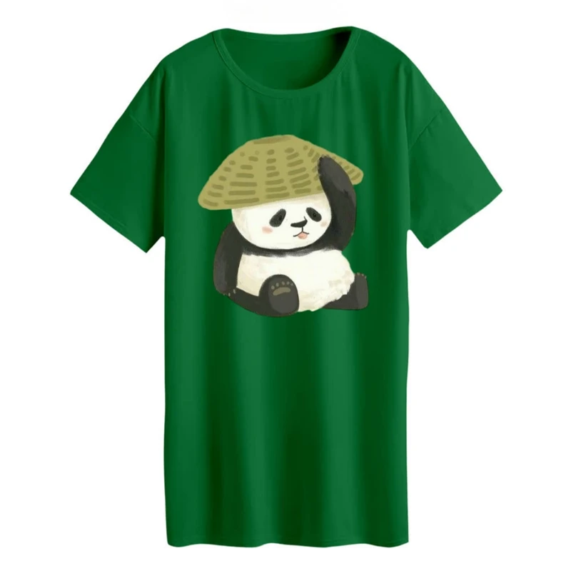 تی شرت لانگ زنانه مدل  پاندای خسته