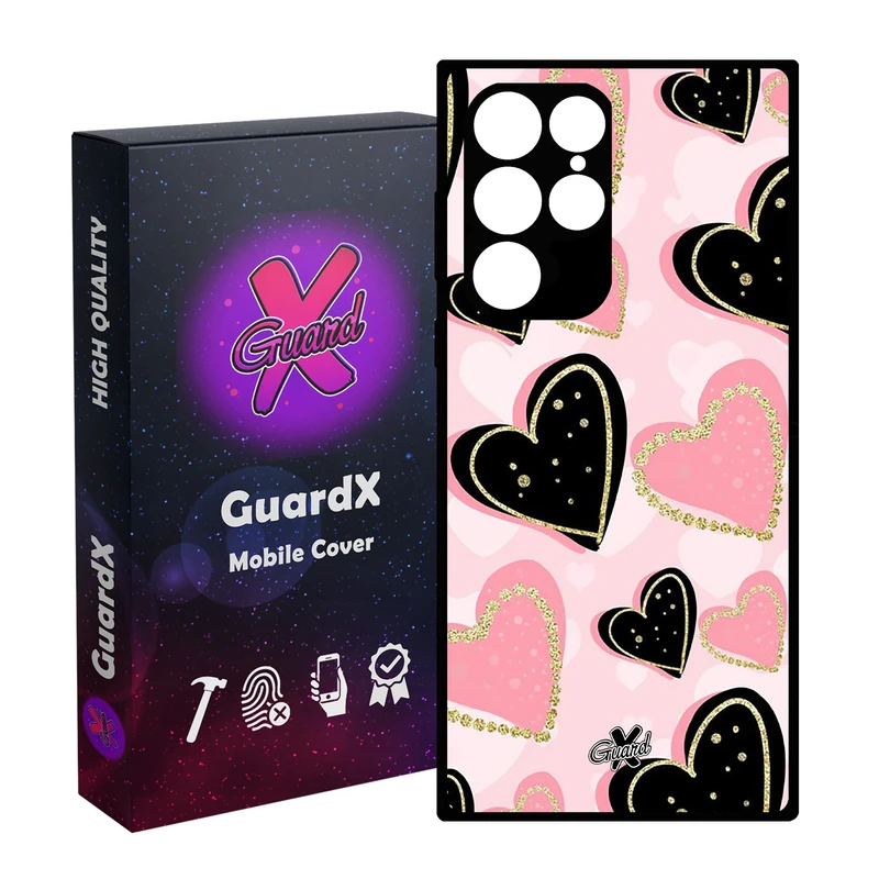 کاور گارد ایکس طرح Love مدل Glass10106 مناسب برای گوشی موبایل سامسونگ Galaxy S23 Ultra