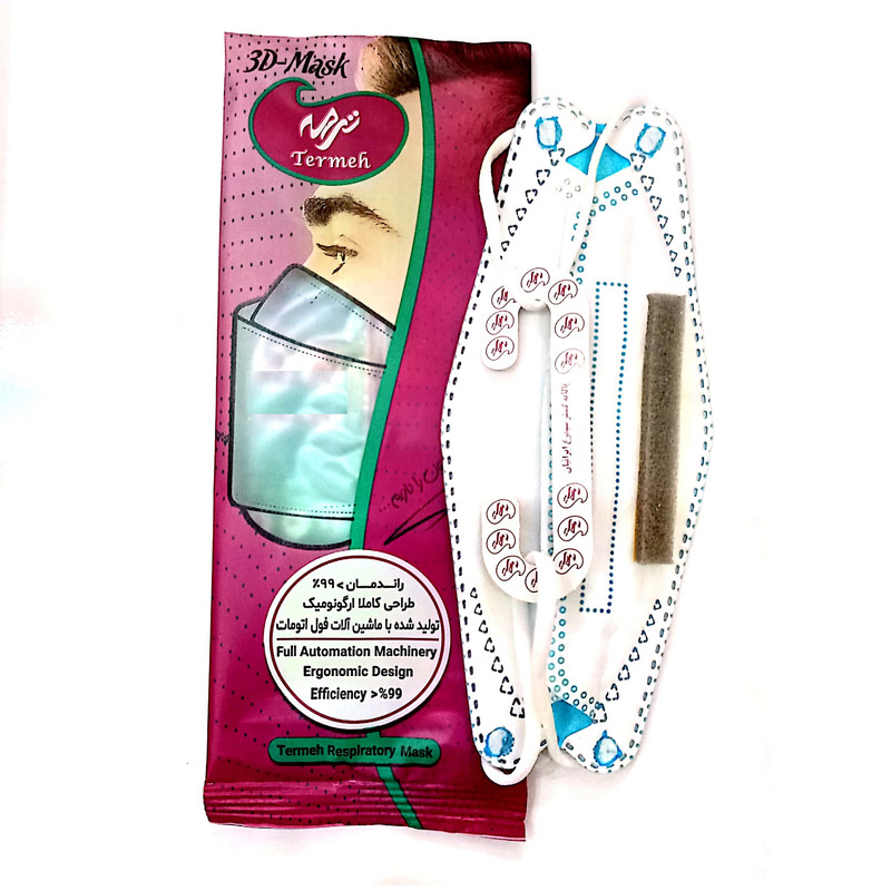 ماسک تنفسی مدل 3 بعدی 5 لایه بسته 10 عددی ماسک تنفسی مدل 3 بعدی 5 لایه بسته 10 عددی
