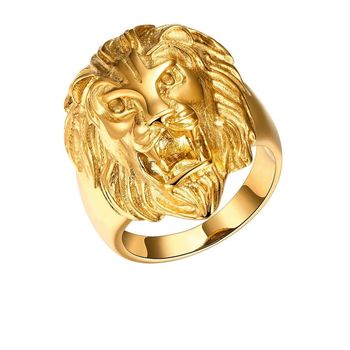 انگشتر مردانه طرح Lion کد R196